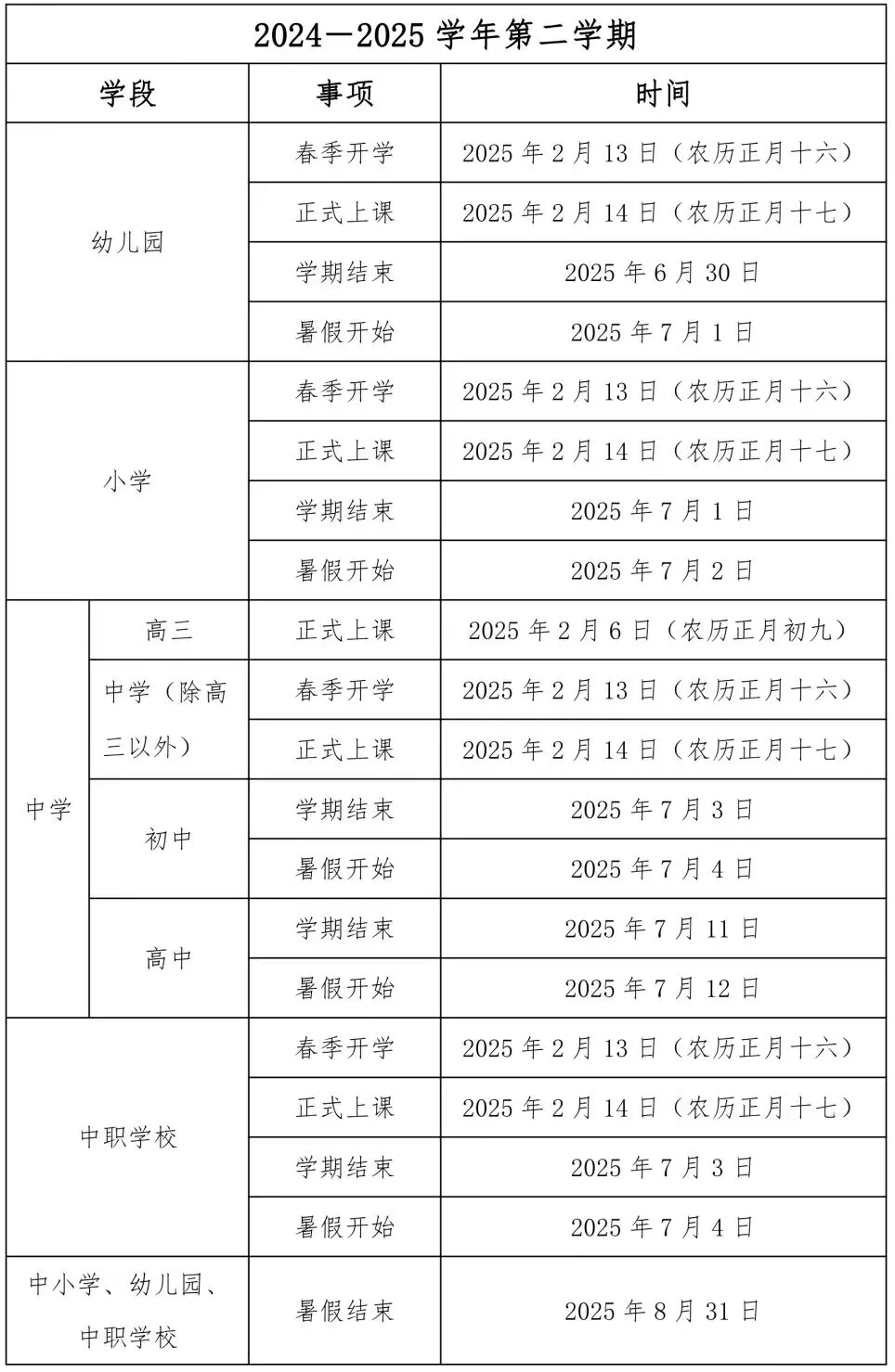 定了！福建各地市学校开学、放假时间出炉！